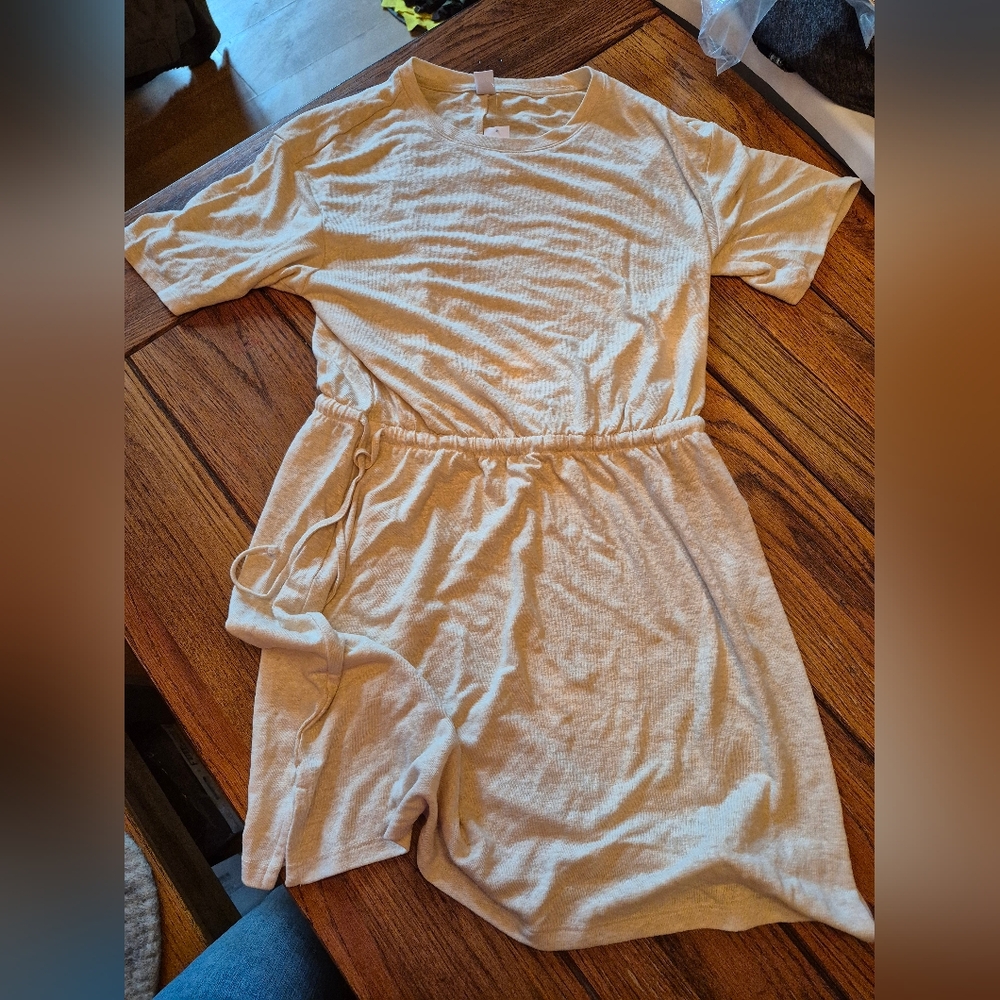 NWT Old Navy Drawstring Waist Linen Blend Dress